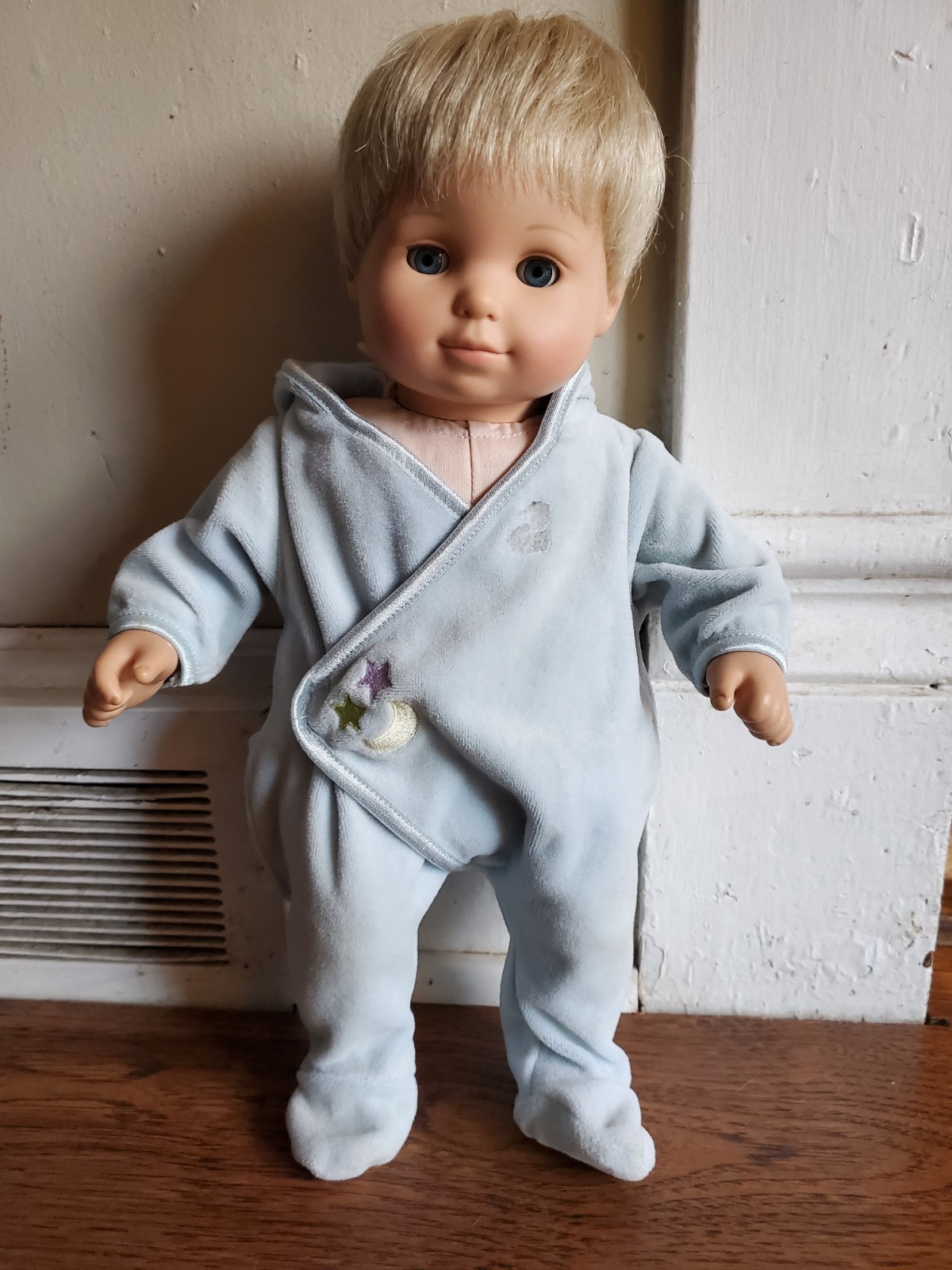 Pleasant Company American Girl Bitty Baby Twin Boy Doll Blonde Hair Blue Eyes