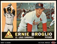 1960 Topps #16 Ernie Broglio Cardinals 8 - NM/MT