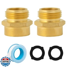 SUNGATOR Garden Hose Adapters, 3/4" GHT Male x 3/4" NPT Female Co