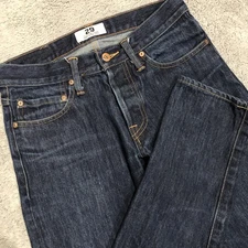 Tellason Stock Jeans Men’s 29x34 Button Fly Medium Wash Denim Slim Straight USA