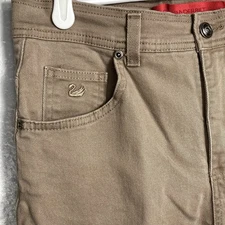 Gloria Vanderbilt Jeans Womens 8 Tan Khaki Denim High Rise Mom Comfort 28x31 Y2K