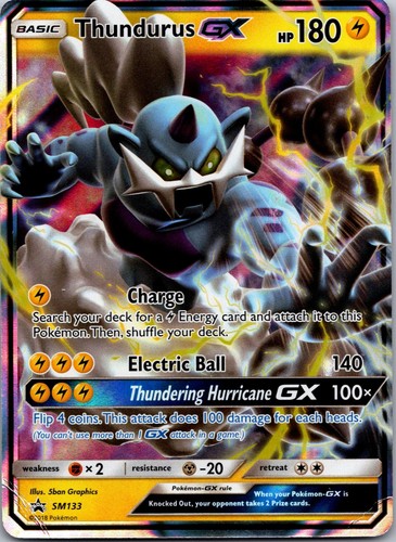Thundurus GX - Holo Promo SM Promos SM133 NM