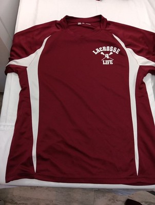  Lacrosse 4 Life Jersey Large Alleson Athletic Maroon White