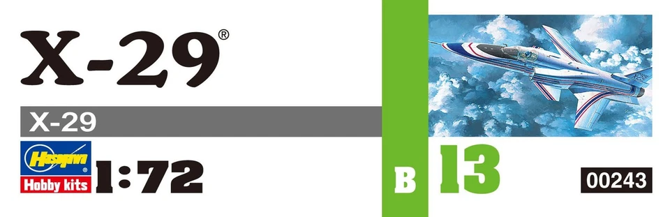Kit Modelo Hasegawa Escala 1:72 X-29A Foto 3 de 4