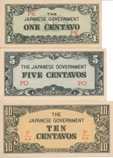 Lot Currency Japan Philippines WWII Occupation Notes Uncirculated