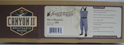 Frogg Toggs Canyon II Breathable Stocking Foot Chest Wader Small