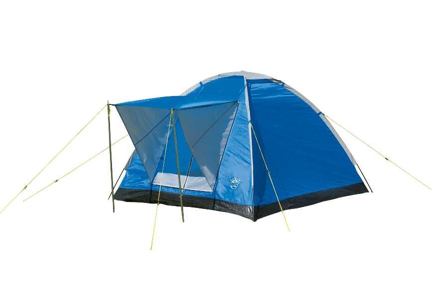 Tente bleue 3 places 180x200cm idéale pour les festivals et le camping en famille
