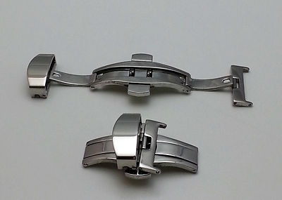 Butterfly Faltschließe mit Drücker-16/18/20/22/24-Butterfly Double Push Clasp