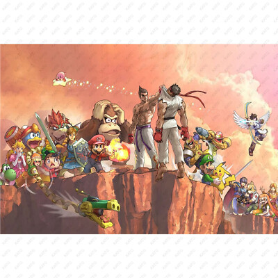 Super Smash Bros Tekken Kazuya Poster High Quality 4x6 8x10 8.5x11 11x17 13x19