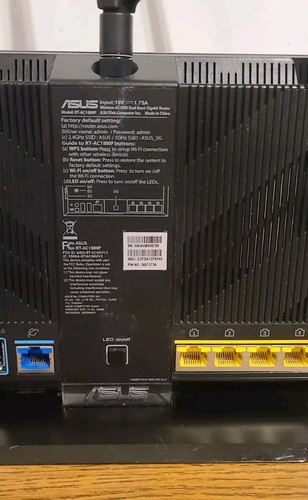 ASUS RT-AC68U AC1900 Dwuzakresowy router gamingowy WLAN Bez zasilacza H11 Nieprzetestowany - Zdjęcie 9 z 10