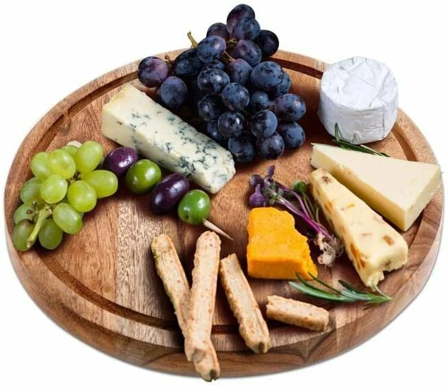 Soporte para pasteles de madera con cúpula de vidrio: transformable a tabla de queso - multifunción Foto 3 de 4