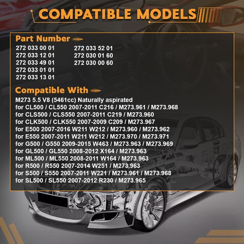 Crankshaft Main & Con Rod Bearing Set For Mercedes-Benz GL550 E500 M273 5.5 V8 - Picture 2 of 4