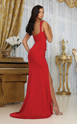 Womens Dresses For Prom Formal Long Semi Sweetheart Sleeveless Sheath Plus  Size | eBay