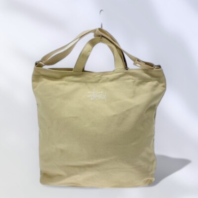 STUSSY Canvas Cross Body Bag Cream Shoulder Bag 1469 | eBay STUSSY Canvas Cross Body Bag Cream Shoulder Bag 1469 | eBay