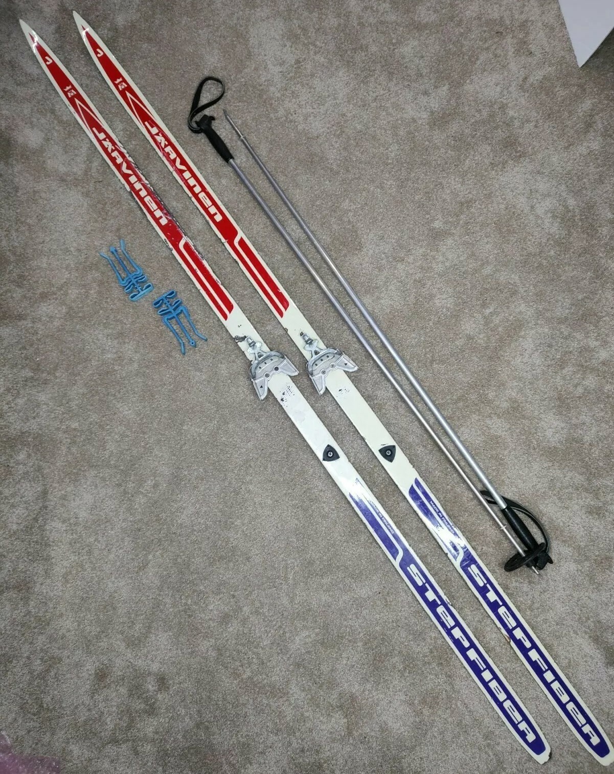 Jarvinen Step Fiber 210cm Waxless Cross County Skis with Pinso 3Pin Bindings eBay