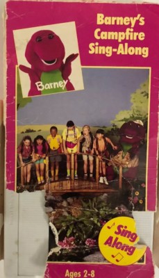 Barney  Barneys Campfire SingAlong (VHS, 1990)TESTEDRARE VINTAGE