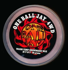 vintage One Ball Jay 4WD warm temp snowboard wax puck 50 grams