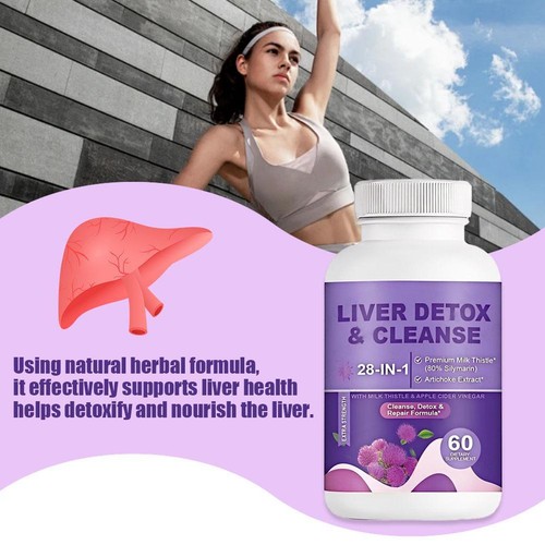 Leber Gesundheit Kapseln Leber Detox & Reinigen- KOSTENLOSER VERSAND Hot - Imagen 6 de 7