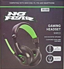 No Fear Gaming Headset Headphone PLAYSTATION XBOX PC SMARTPHONE Mic PS5