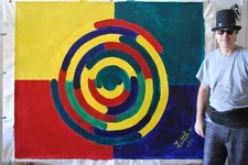 Mark W. Little, Original, Authentic, 72” X 60” Acrylic, Abstract, POP Art, Giant