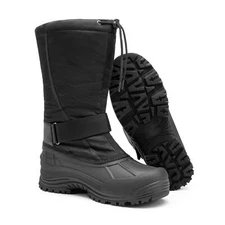 Men Snow Boots Waterproof Mid-Calf Fur Lined Insulated Outdoor Ski Snow Boots