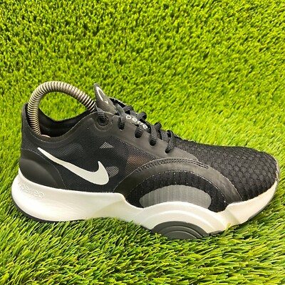 Nike SuperRep Go Womens Size 7 Black White Walking Running Shoes Sneakers