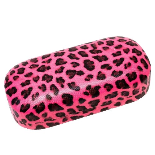 Roberto Cavalli Patent Animal Print sunglasses pouch with Pink Accent ROBERTO CAVALLI HARD CASE FOR GLASSES & SUNGLASSES WITH  main image 4