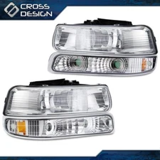Fit For 99-02 Chevy Silverado 00-06 Suburban Tahoe Headlights Turn Signal Lamp