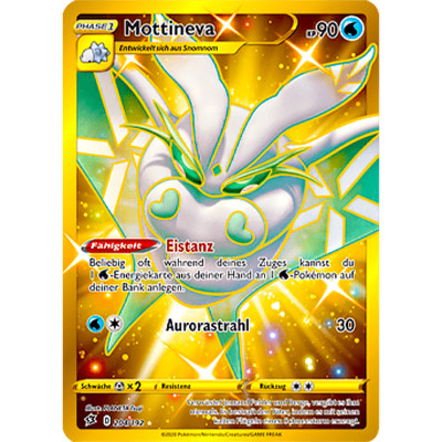 Pokemon Karte Mottineva 204 192 Gold Ebay