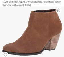 ECCO New womens Shape 55 Western Ankle Hydromax Fashion Booties Boots 42 Sz 11