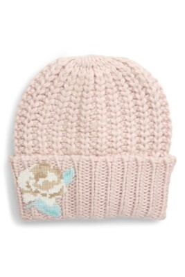 Free People Everything Rosy Embroidered Knit Hat Free People Everything Rosy Hat Embroided Wool Blend Beanie  main image 3