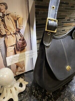 Coach Vintage Crescent Saddle Bag Pre Creed Rare NYC 9235 Coach Vintage Crescent Saddle Bag Pre Creed Rare NYC 9235