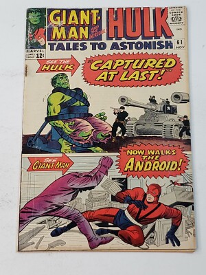 Tales to Astonish 61 Giant Man Hulk 1st App Major Glenn Talbot Silver Age 1964