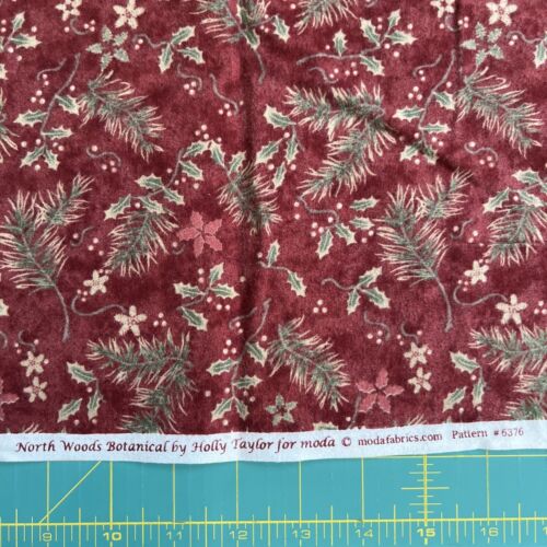 MODA North Woods Botanical by Holly Taylor Flannel- Over 2 Yards/ Pieced Section - Picture 6 of 12
