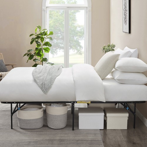 Nestl Foldable Bed Frame, 14 Inch Steel Platform Bed Frame, Tool Free Assembly - Picture 33 of 38