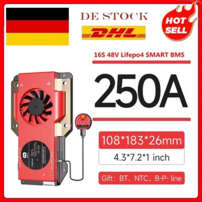 Daly Smart BMS LiFePo4 16S 48V 250A BMS NTC with Balance +Bluetooth Module - DHL