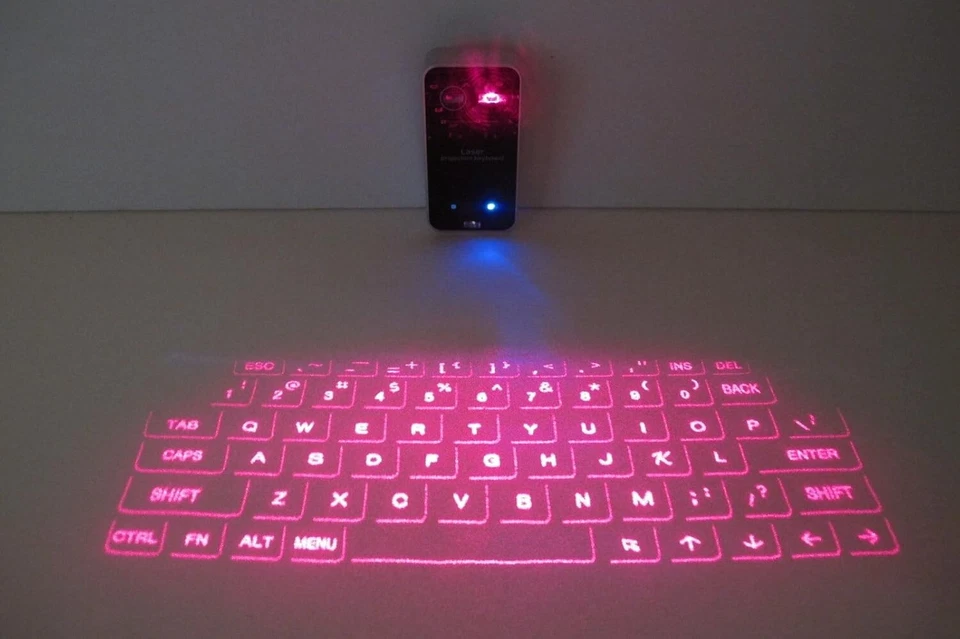 Bluetooth Wireless Laser Projection Virtual Keyboard Portable Full-Size Keypad - Image 3 of 4