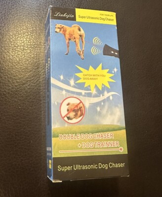 Super Electronic Dog Canine Chaser Repeller Trainer Ultrasonic LED Flashlight  