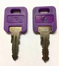 1 Pair (2 keys) Global Link Precut Keys G301 - G391 Select Your Key Number