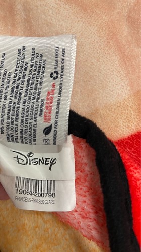 Disney Princess Glare Baby Toddler Throw Blanket 58x46" - Picture 2 of 2