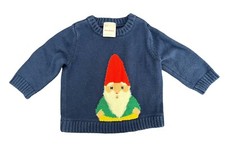 Hanna Andersson 60 cm Gnome Sweater Christmas Knit Cotton Baby Size 3-6 months