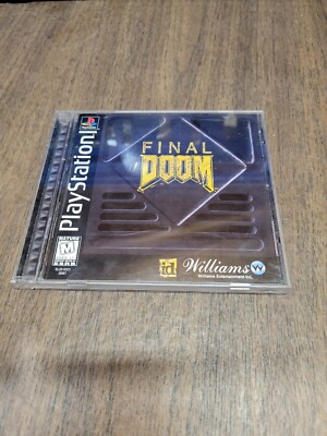 CIB Final Doom (Sony PlayStation 1 PS1, 1996)Complete Black Label W/Registration