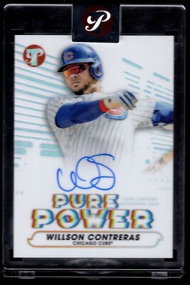 2022 TOPPS PRISTINE REFRACTOR PURE POWER WILLSON CONTRERAS AUTO CUBS