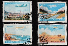 Romania 1956 Aircraft Over Landscapes Airmail 3700