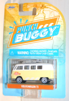 2022 JADA Toys Punch Buggy Volkswagen T1 #14051 Yellow/White Hobby Store