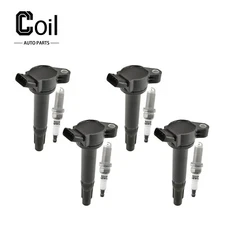 Ignition Coil and Spark Plug For Toyota RAV4 2.5L L4 2009-2018 UF487 4pcs