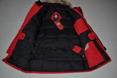 AUTHENTIC CANADA GOOSE MEN'S EXPEDITION PARKA RED ROUGE S SMALL