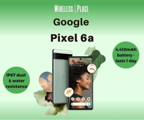 Google Pixel 6A 5G 128GB 6GB GSM Unlocked International Model (NEW)