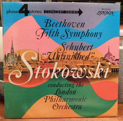 Stokowski London Philharmonic - Beethoven 5th Symphony & Schubert Unfinished LP