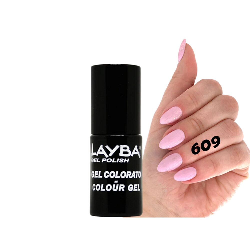 Layla Layba Smalto Gel Polish Uv Per Unghie Semipermanente Bubble Bath 609